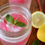 rhubarb-lemon ice cubes
