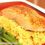 curried couscous (with a side of salmon)